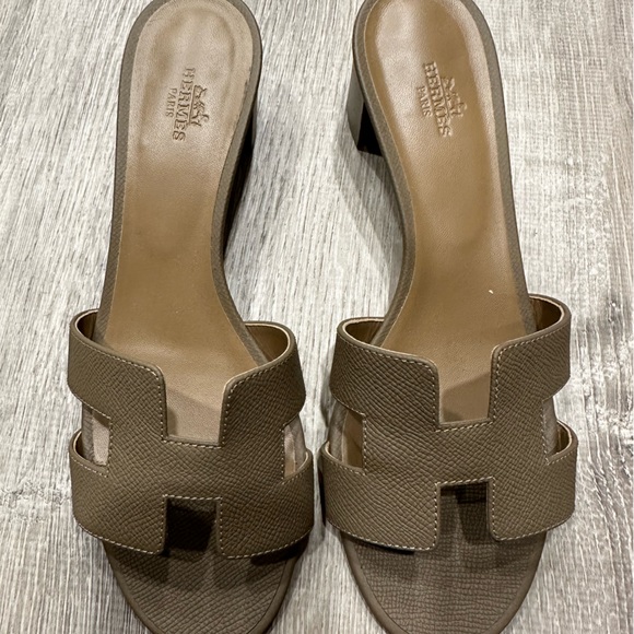HERMES Oasis etoupe size 39 - Picture 1 of 9